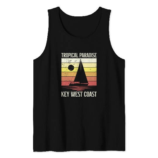 Florida TROPICAL PARADISE KEY-WEST COAST Tank Tops