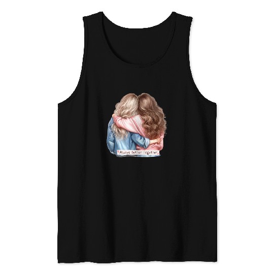 Always Better Together Best Friends BFF Friendship Tank Tops