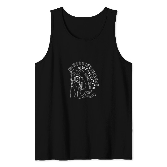 Funny Wizard Tank Tops | Over Explaining Mage Tank Tops