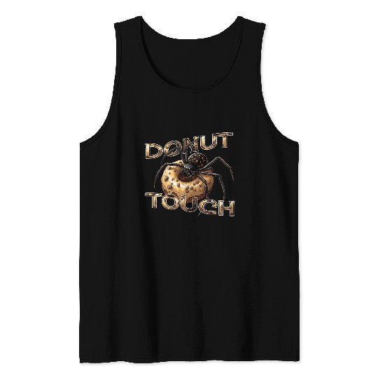 Donut Spider Funny Pun Tank Tops