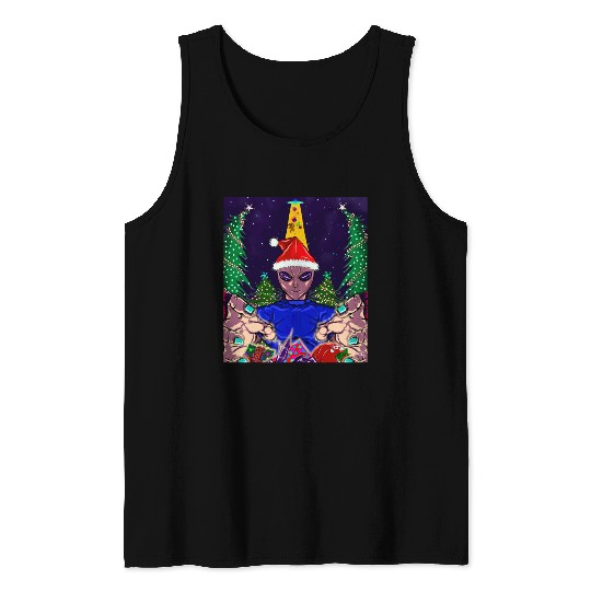 Alien Christmas Gifts Collection Time! Tank Tops
