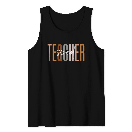 Sped Teacher Squad Crew Funny Special Education Tank Tops