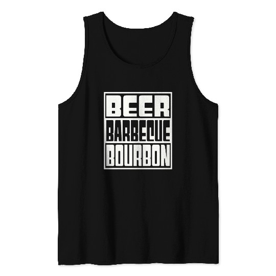 Beer Barbeque Bourbon Tank Tops