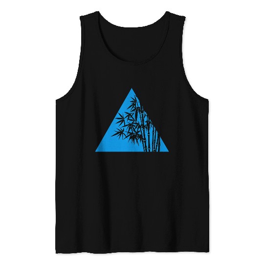A Blue Triangle and Bamboo Tank Tops