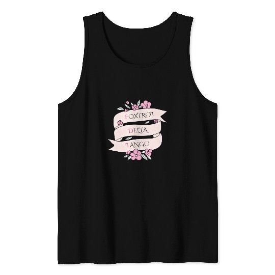 Foxtrot Delta Tango - Floral Subtle FDT Tank Tops