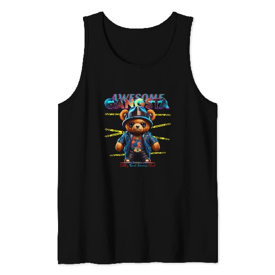 gangsta teddy bear Tank Tops