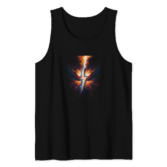 Electric Phoenix Lightning in Bloom Tank Tops