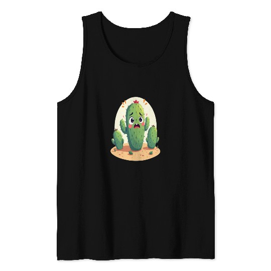 Cactus with Anxiety – Too Sharp to Relax Tank Tops