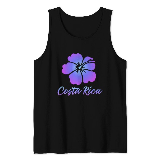 Costa Rica Hibiscus Tank Tops