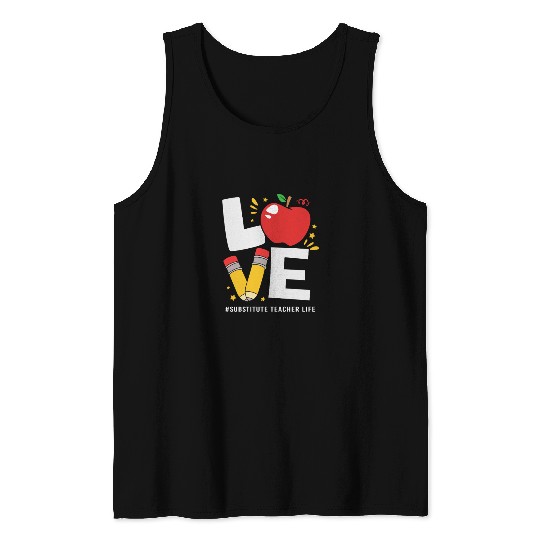 Substitute Teacher Back To School Tank Tops