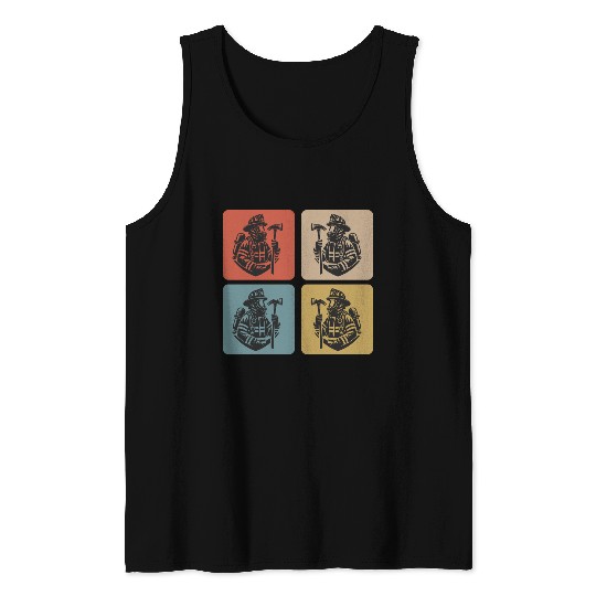 Fire Brigade - Heroes In Action Tank Tops
