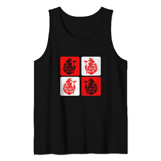 Fire Brigade - Courage In Action Tank Tops