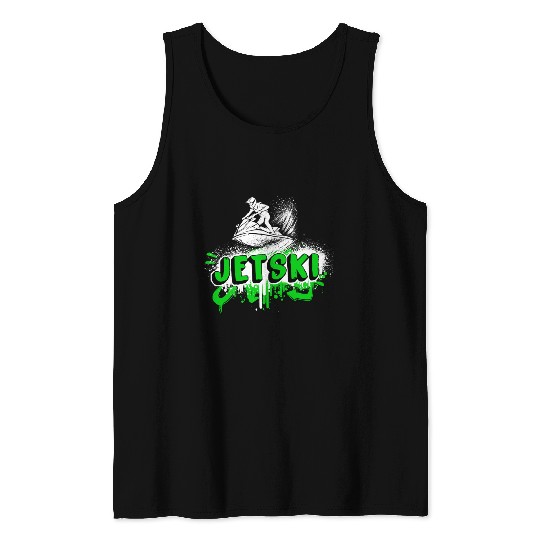 Jetski Graffiti - Splash And Ride Tank Tops