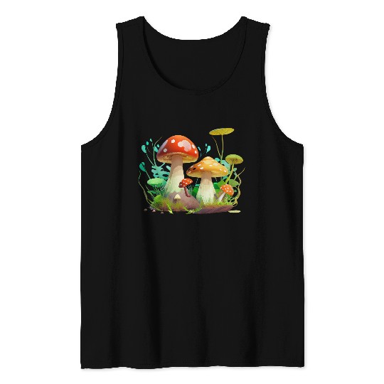 Funky Fungi – Nature’s Neon Wonder Tank Tops