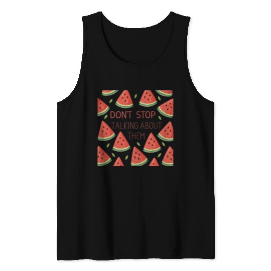 watermelon triangles Tank Tops
