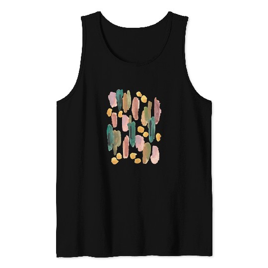 Abstract pastel watercolour painting pattern Tank Tops
