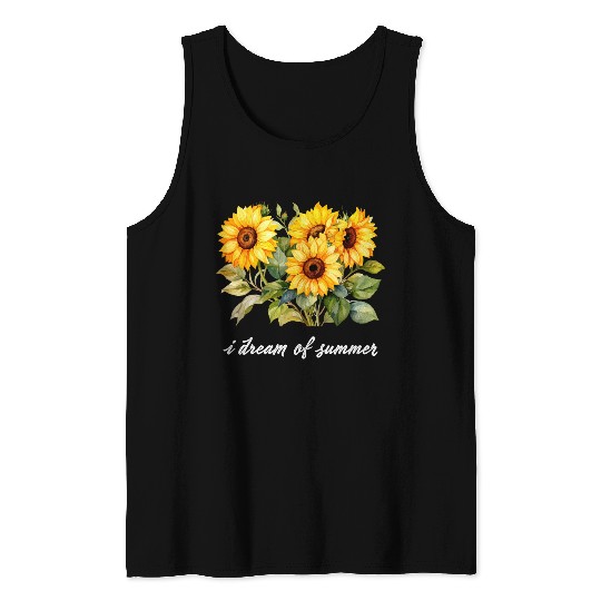 Sunflower Summer Dream Tank Tops