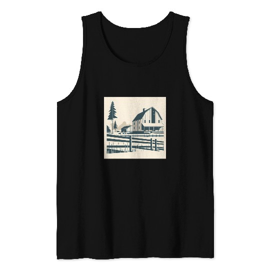 Monochrome Farm Life Tank Tops