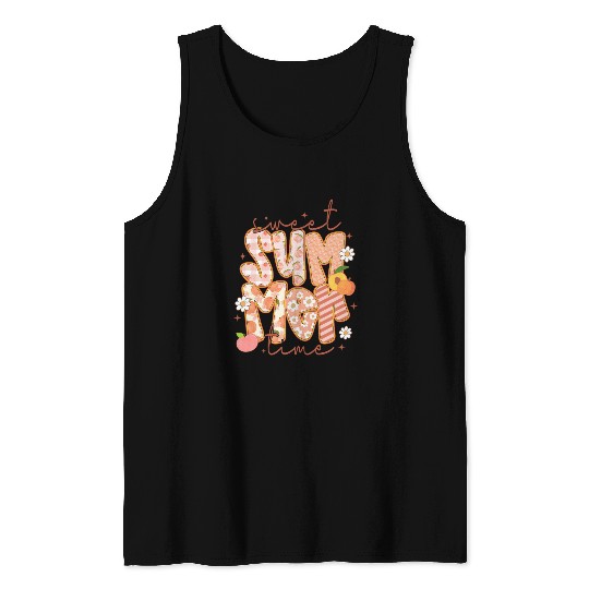 Sweet Summer Time Preppy Peach Tank Tops