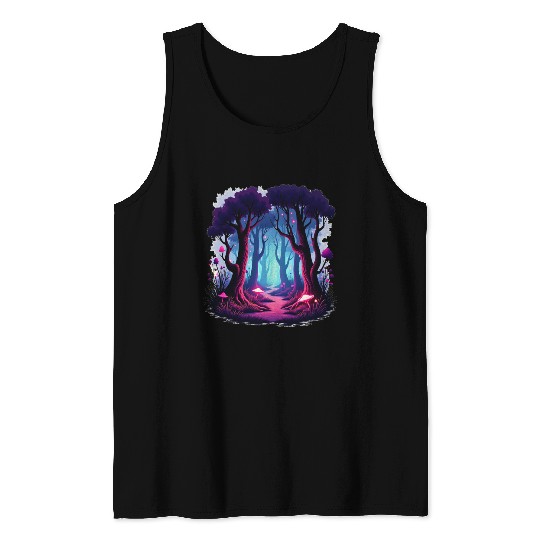 Enchanted Forest Dreamscape Tank Tops