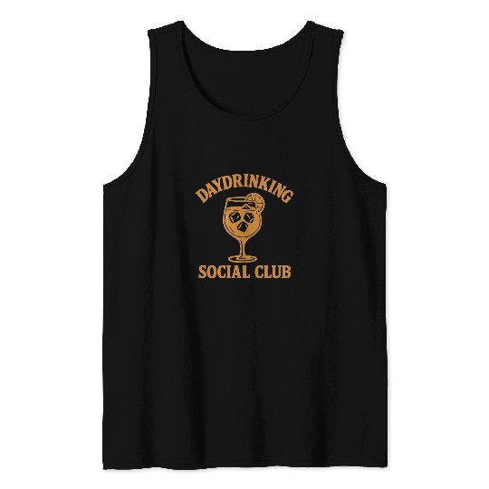 Daydrinking Soociial Clubb – Funny Cocktail Design Tank Tops