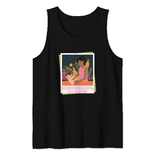 First Time Mom Vibes – Expecting Mother Tank Tops