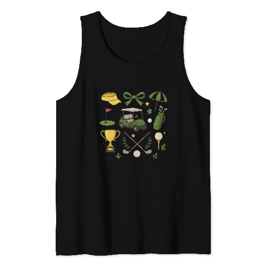 Preppy Golf Coquette Golf Tank Tops