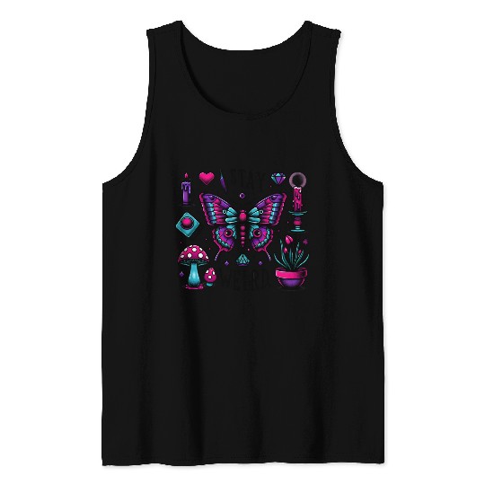 Halloween Stay Weird Tank Tops