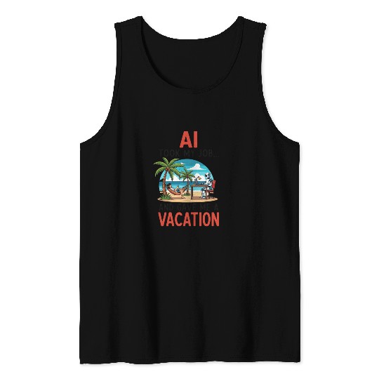 AI took my job Tank Tops