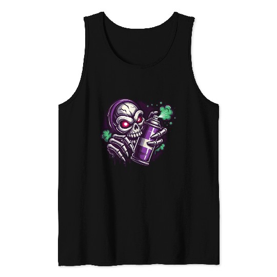 Skull Sprayer Tank Tops