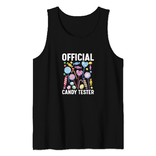 Official Candy Tester Lollipop Sweets 01 Tank Tops