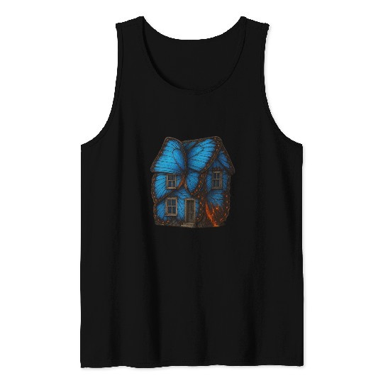 Butterfly Wing House Tank Tops