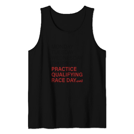 monday tuesday wednesday thursday practice qual Tank Tops