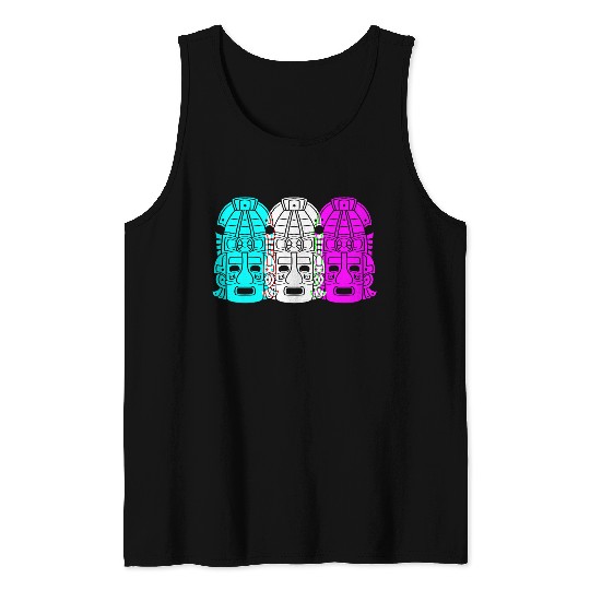 Mayan And Aztec Symbol Aztec Inca Tank Tops