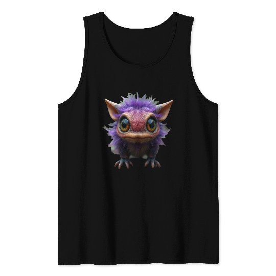 Cutie Creature - Purple Tank Tops