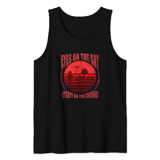 EYES ON THE SKY, MAP DRONE Tank Tops