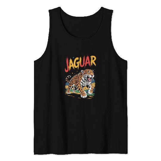 Vivid Jaguar Bold Print Tank Tops