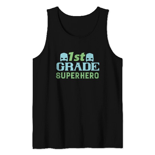 1st Grade Superhero Tank Tops