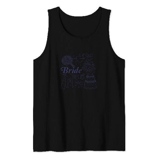 Bride Future Mrs Bow Bridal Wedding Bachelorette Tank Tops