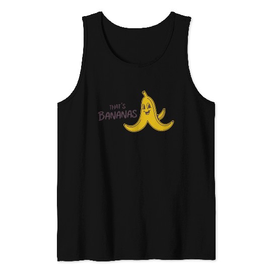 Whimsical That's Banana Character Tank Tops