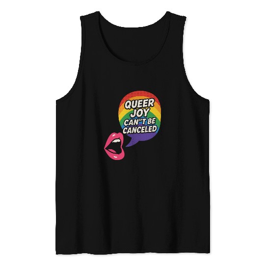 Queer Pride Queer Joy LGBTQ+ Affirmation Trans Tank Tops