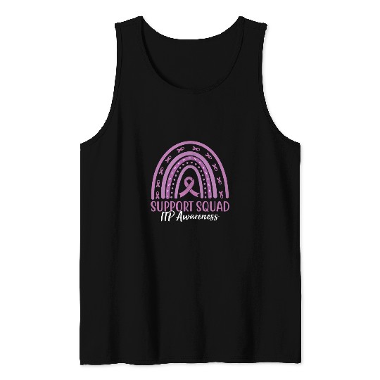 Rainbow Support Squad ITP Awareness Tank Tops