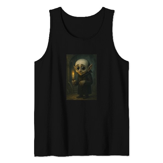 Gothic Vampire Tween Portrait Tank Tops