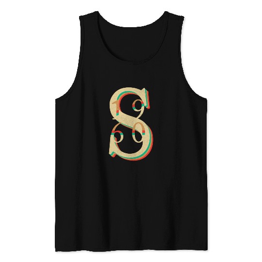 Unique Vintage '1960s' Design Tank Tops