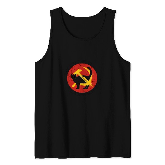 My Cat Is A Communist For Cat Lovers Tank Tops