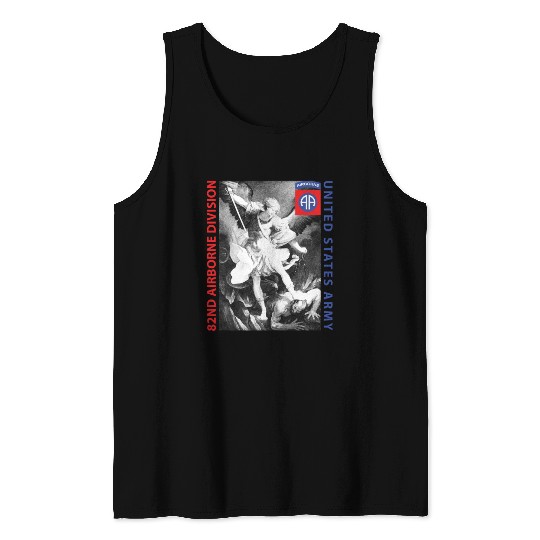 82nd Airborne - Saint Michael Tank Tops