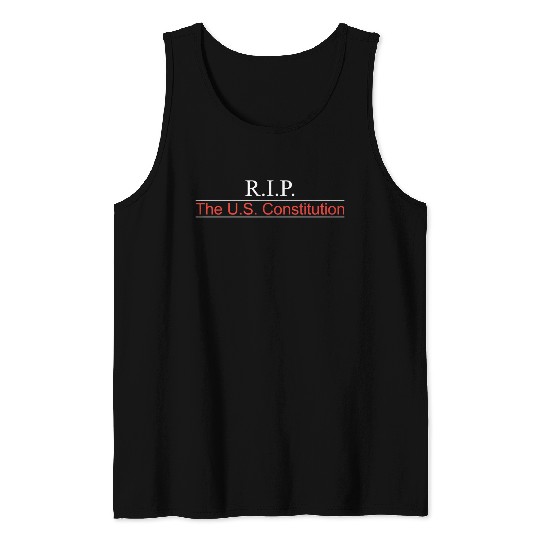 RIP US Constitution Front Tank Tops