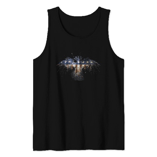Bald Eagle US Flag Tank Tops