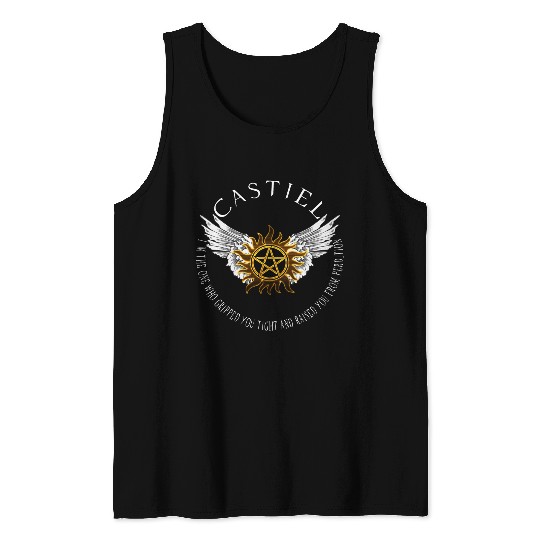 Castiel Protection Symbol Tank Tops