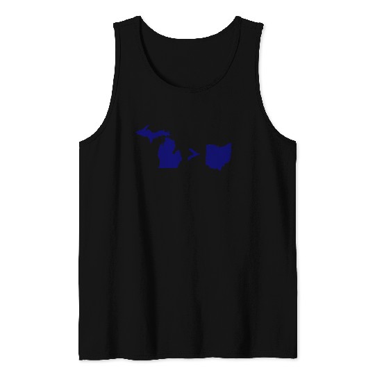 Funny Michigan Greater Than Ohio Tank Tops